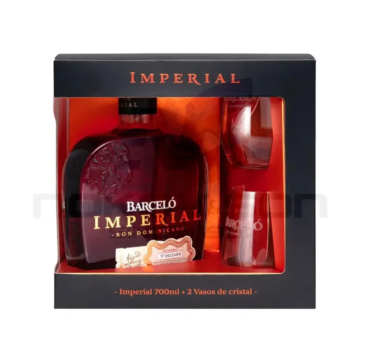 ром Barcelo Imperial With 2 Glasses 700 ml