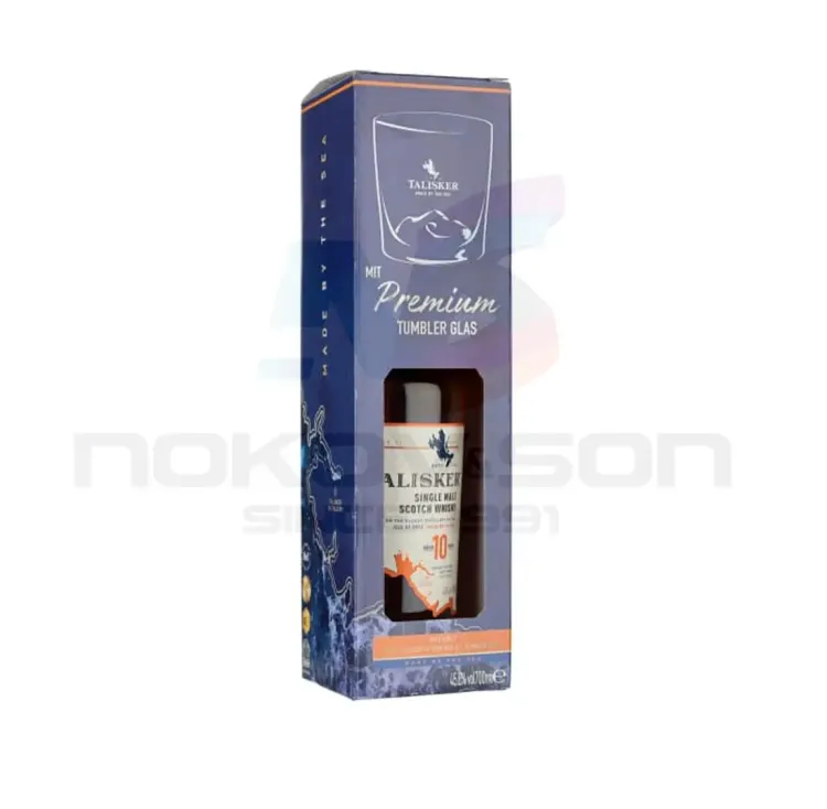 уиски Talisker 10YO Gift Box With Tumbler Glas 700 ml