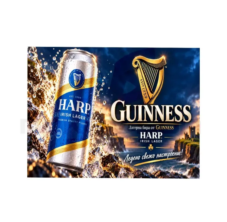 бира Harp Irish Lager 400 ml