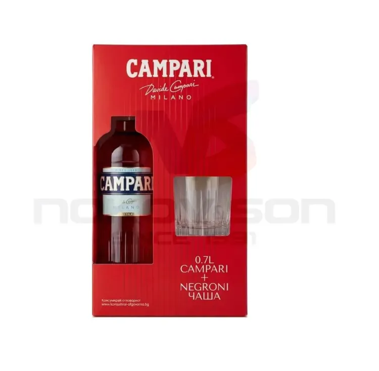 вермут Campari Milano Gift Box With Negroni Cup 700 ml