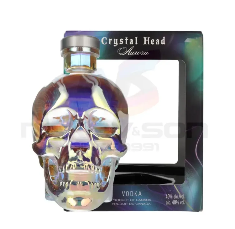 водка Crystal Head Aurora Gift Box With 0.05ml Cristal Head 700 ml