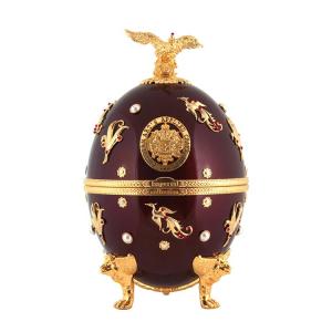 ВОДКА Imperial Collection Faberge Dark Red with Birds m1