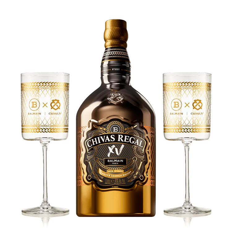Уиски Chivas XV Balmain 1000 - онлайн магазин за алкохол Ноков и Син