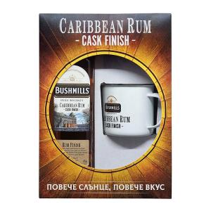 уиски Gift Box Bushmills Carribiean Rum Cask Finish m1