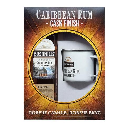 уиски Gift Box Bushmills Carribiean Rum Cask Finish
