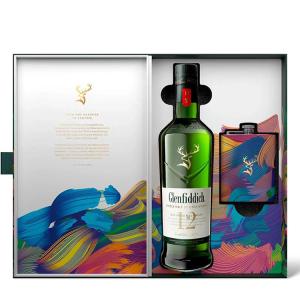 уиски Glenfiddich 12YO Single Malt Limited Edition Design FLASK Gift Box m2