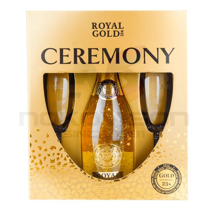 шампанско Zarea Royal Gold 23K 750 - онлайн магазин за алкохол Ноков и Син