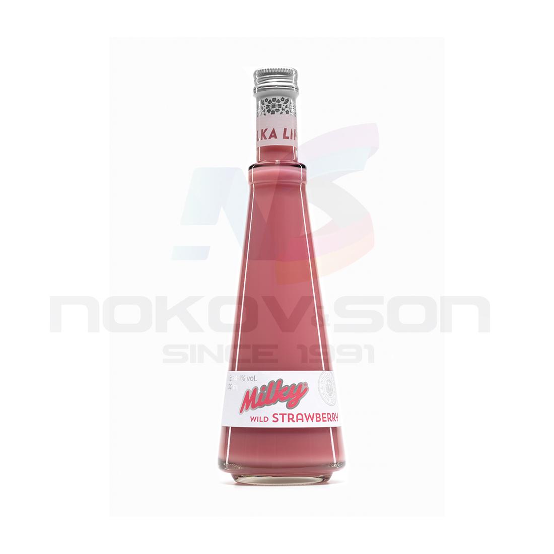 ликьор Milky Strawberry 500 - онлайн магазин за алкохол Ноков и Син