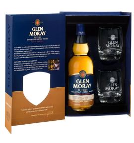 уиски Glen Moray Chardonnay Cask Finish Gift Box With 2 Cups