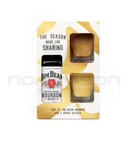 уиски Jim Beam Bourbon Gift Box With 2 Cups