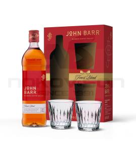 уиски John Barr Finest Blend Gift Box With 2 Cups