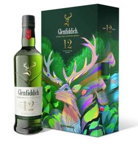 уиски Glenfiddich 12YO Single Malt Limited Edition Design FLASK Gift Box