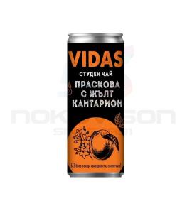 студен чай Vidas Праскова с жълт кантарион