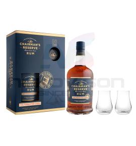 ром Chairman's Reserve The Forgotten Casks Gift Box With Glasses