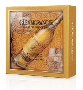 уиски Гленморанджи 700мл 10г в празнична кутия с 2 чаши