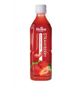 плодова напитка Dellos Strawberry с парченца Ягода