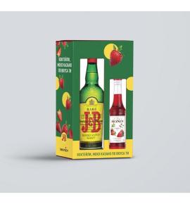 уиски J&B J&B 700ml + Monin Strawberry 250ml Gift Box