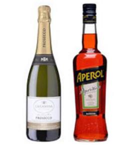 пакет ликьор Аперол 700мл + вино Вила Санди Фризанте Бианко 750мл