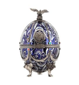 ВОДКА Imperial Collection Faberge Silver Blue Flowers