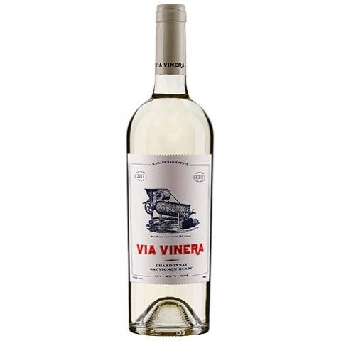 Бяло сухо вино Via Vinera Chardonnay & Sauvignon Blanc