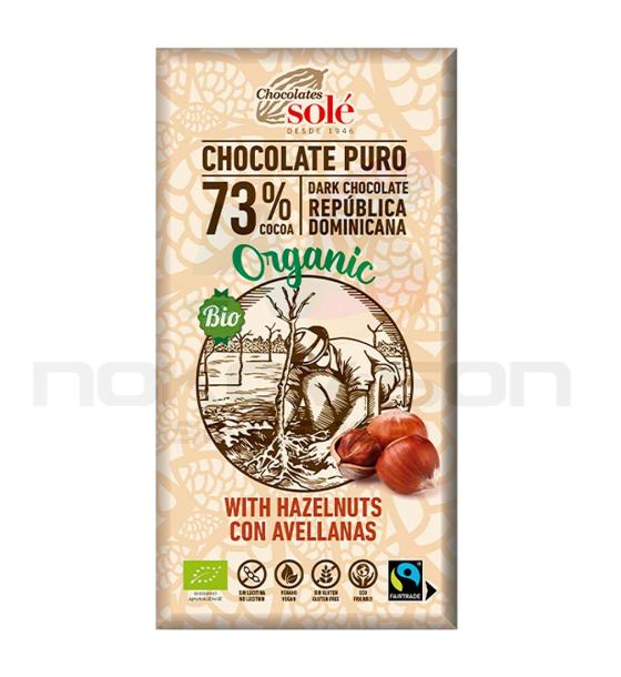 био шоколад Chocolates Sole 73
