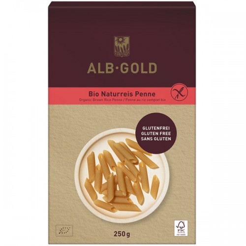 био паста Alb - Gold Organic Brown Rice Naturries Penne