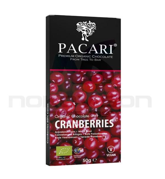 био шоколад Pacari Organic Chocolate with Cranberries