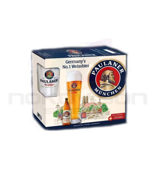 бира Paulaner Hefe-Weißbier Gift Box With 3 Bottles Hefe-Weißbier