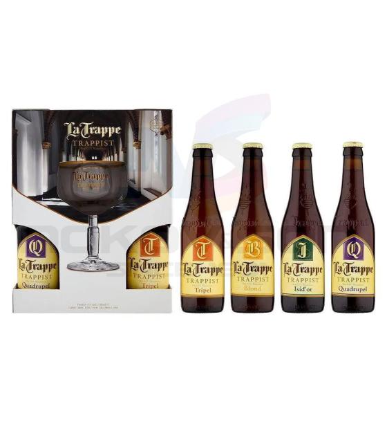 бира La Trappe With Glass 4 x 330 cl 4 x 330 ml