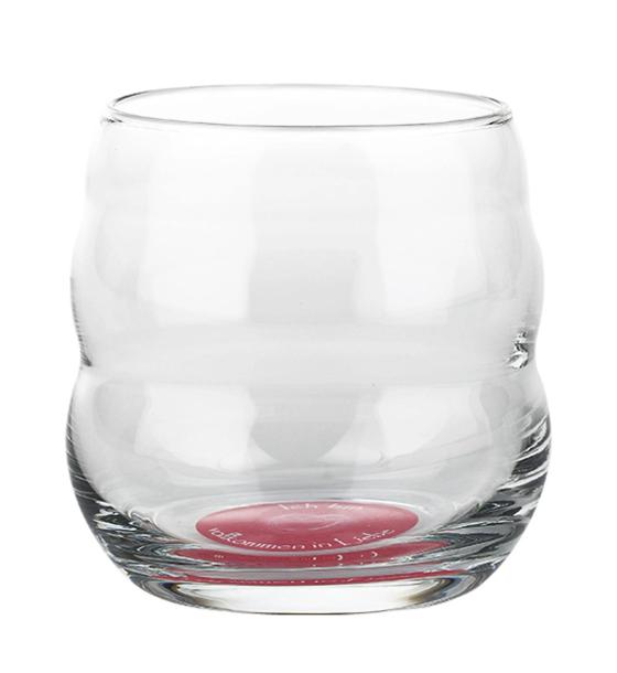 стъклена чаша Nature's Design Енергийна чаша за вода с надпис 250 мл