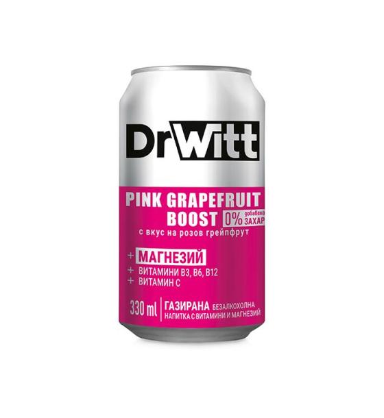 газирана безалкохолна напитка DrWitt Pink Grapefruit Boost
