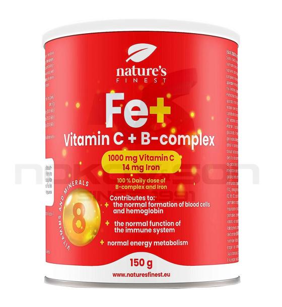 био хранителна добавка Nature's Finest Fe + Vitamin C + B-Compex