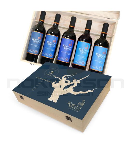 червено вино Korten Wines Enoteka Cabernet Sauvignon 2017/2018/2019/2020/2021 Gift Box