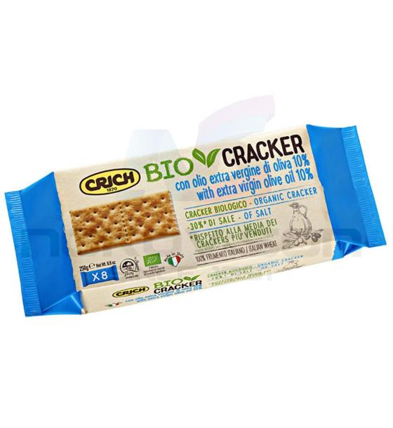 крекери Crich Bio Cracker con Olio Extra Vergine di Oliva 10% Salted