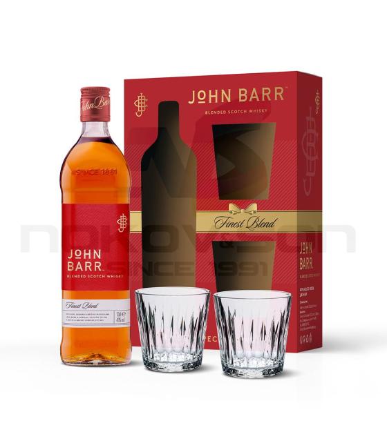 уиски John Barr Finest Blend Gift Box With 2 Cups