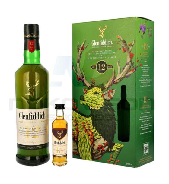 уиски Glenfiddich 12YO Single Malt Gift Box With Glenfiddich 15YO x 0.05ml