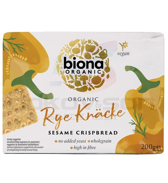 хрупкави хлебчета Biona Rye Cracker Sesame Crispbread