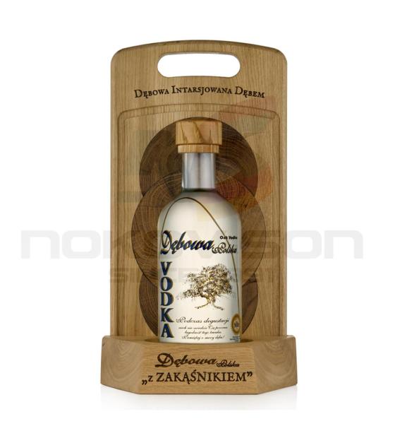 водка Debowa Polska Gift Box With Дъска и Купа