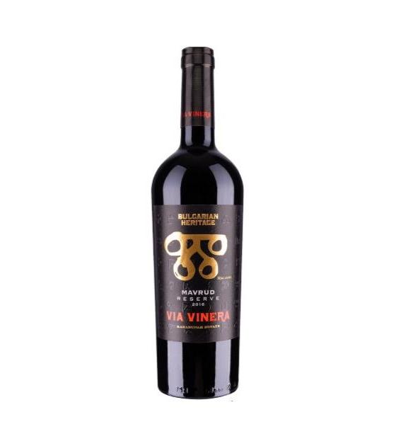 Червено сухо вино Via Vinera Bulgarian Heritage Mavrud Reserve