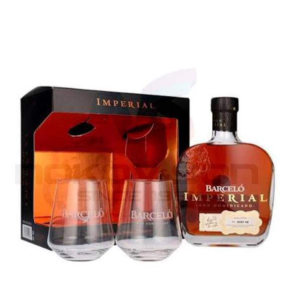ром Barcelo Imperial With 2 Glasses 700 ml