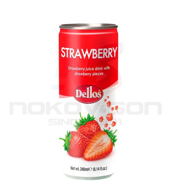 негазирана безалкохолна напитка Dellos Strawberry
