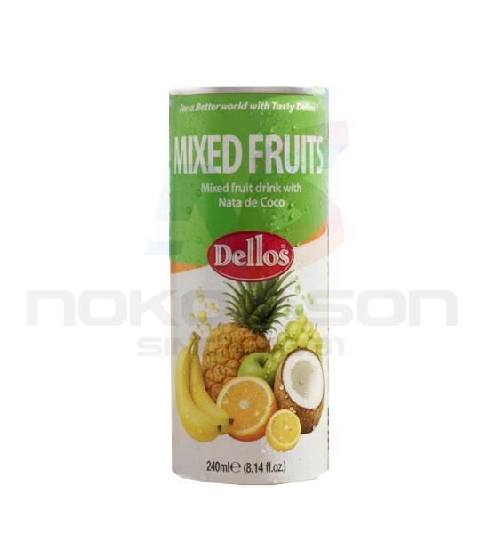 негазирана безалкохолна напитка Dellos Mix Fruit With Coconut Pieces