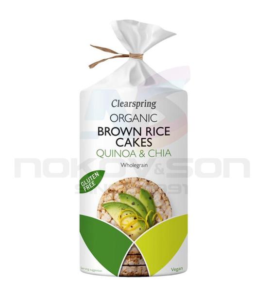 оризовки Clearspring Organic Brown Rice Cakes Quinoa & Chia