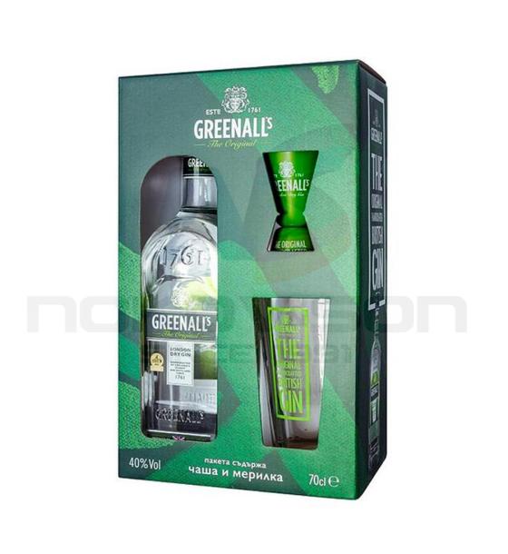 джин Greenall's London Dry Gift Box With Cup and Gauge