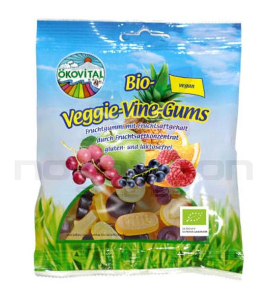 желирани бонбони Okovital Bio - Veggie - Vine - Gums