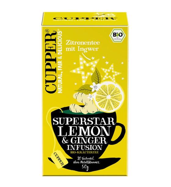 био чай Cupper teas Infusion Lemon & Ginger
