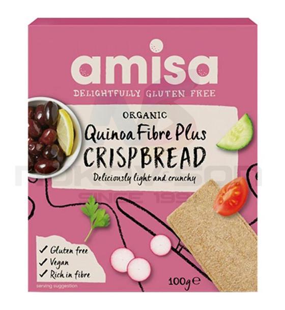 крекери Amisa Organic Quinoa Fibre Plus Crispbread