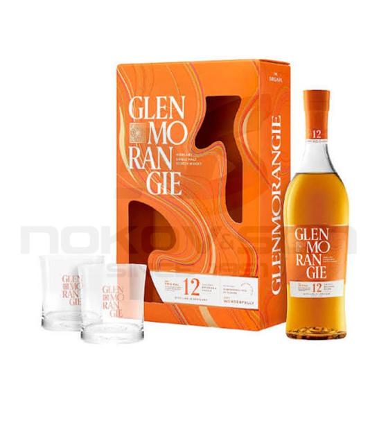уиски Glenmorangie 12YO With 2 Glasses 700 ml