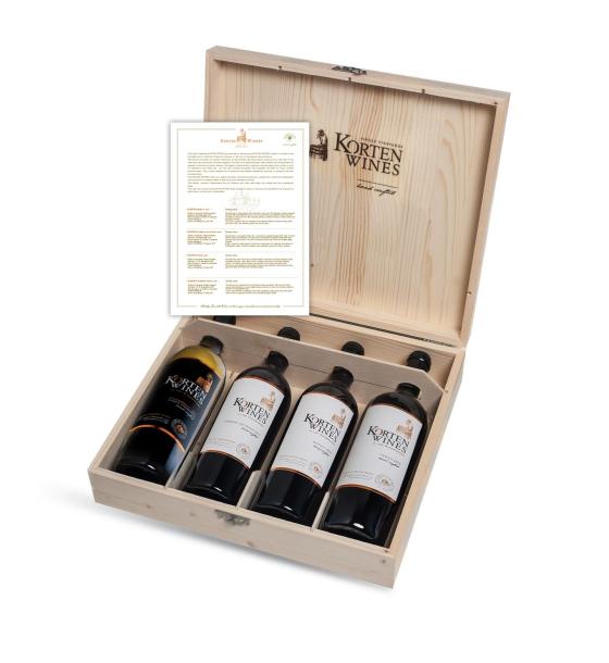 вино Korten Wines Cabernet Sauvignon & Merlot & Syrah & Cabernet Franc Gift Box