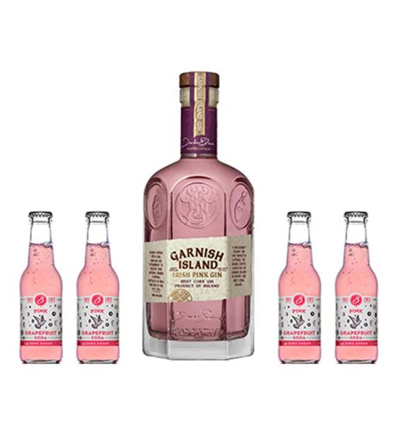 джин Promo Pack gin Garnish PINK Three Cents Pink Grapefruit ZERO